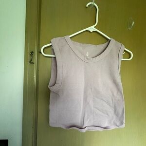 Free People Movement Ribbed Tank Top Lavender Size M/L